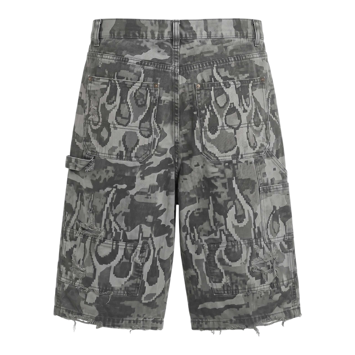 Camo Denim Shorts